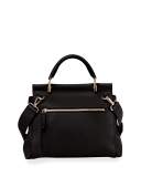 Viv Cabas Medium Top-Handle Satchel Bag, Black