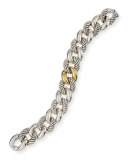 Belmont Curb Link Bracelet with 18k Gold
