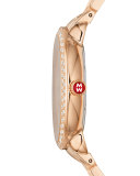 16mm Serein Mid City Lights Diamond Rose Gold Watch Head, Diamond Dial