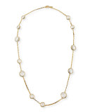 Hampton Faceted Bezel Station Necklace