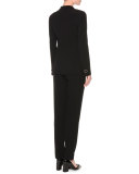 Classic Wool Two-Pocket Jacket, Black