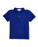 Check-Trim Polo, Brilliant Blue, 4Y-14Y