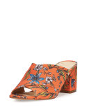 Stanley Floral Crisscross Sandal, Orange