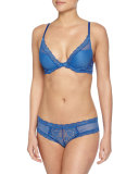 Feathers Contour Underwire Bra, Nautical Blue