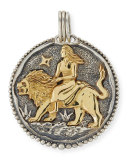 Leo Carved Zodiac Pendant