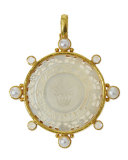 Chinese Gambling Counter Intaglio Pendant
