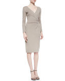 Side-Gathered Jersey Dress