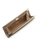 Camille Metallic Frame Clutch Bag, Light Bronze