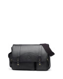 Fielding No. 137 Leather Messenger Bag, Vintage Black