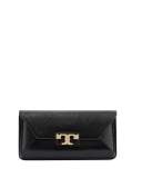 Gigi Leather Clutch Bag, Black
