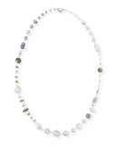 Mixed Bead & Pearl Necklace, 34"