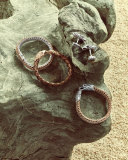 Men's Silver/Bronze Eagle Head Chain Bracelet