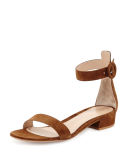 Portofino Suede Ankle-Wrap 20mm Sandal