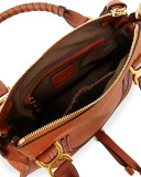 Marcie Medium Satchel Bag, Tan