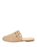 Melissa Laser-Cut Flat Suede Mule