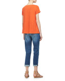 Short-Sleeve Organic Linen Jersey Tee