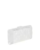 Lara Acrylic Backlit Clutch Bag, White