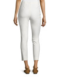 Cropped Stretch Leggings, Soft White