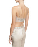 Sleek Silk-Blend Crop Camisole