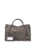 Classic Metallic Edge City Bag
