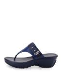 Margate Wedge Thong Sandal, Twilight Blue