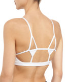 Element Sports Bra with Removable Cups, White