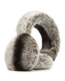 Rabbit Fur Earmuffs, Chinchilla