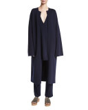 Destiny Straight-Leg Pants, Navy
