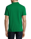 Short-Sleeve Oxford Polo Shirt, Green