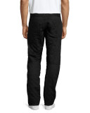 5620 Quilted 3D Tapered Pants, Black