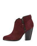 Margot Suede Ankle Boot, Burgundy