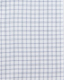 Trofeo Box Plaid Dress Shirt, White/Navy