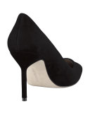 BB Suede 105mm Pump, Black