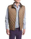 Hudson Quilted Vest, Brown
