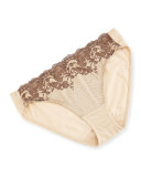 Lace Affair Bikini Briefs, Frappe/Cappuccino 