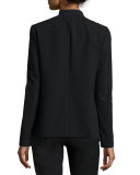 Darcy One-Button Jacket, Black