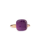 Nudo Rose Gold & Amethyst Ring, Grande