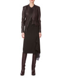 Sleeveless Faux-Wrap Dress, Date
