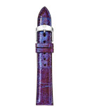 18mm Urban Vintage Snakeskin Strap, Purple