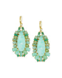 seastone sparkle statement earrings