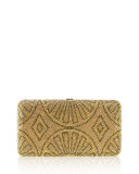 La Revue Airstream Crystal Evening Clutch Bag, Champagne/Multi 