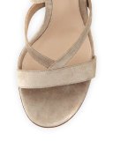 Janis Low Suede Lace-Up Sandal