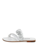 Susa Floral Leather Slide Sandal