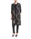 3/4-Sleeve Stretch-Knit Top