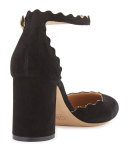 Lauren Scalloped d'Orsay Pump, Black