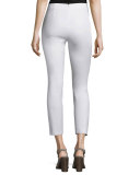 Simone Cropped Skinny Pants, White