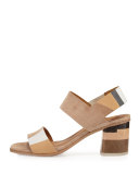 Banks Colorblock City Sandal, Beige
