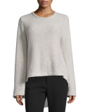 Long-Sleeve High-Low Sweater, Hazel
