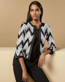 Zigzag-Sequined Jacket 