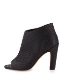 Sierra-3 Python-Print Peep-Toe Bootie